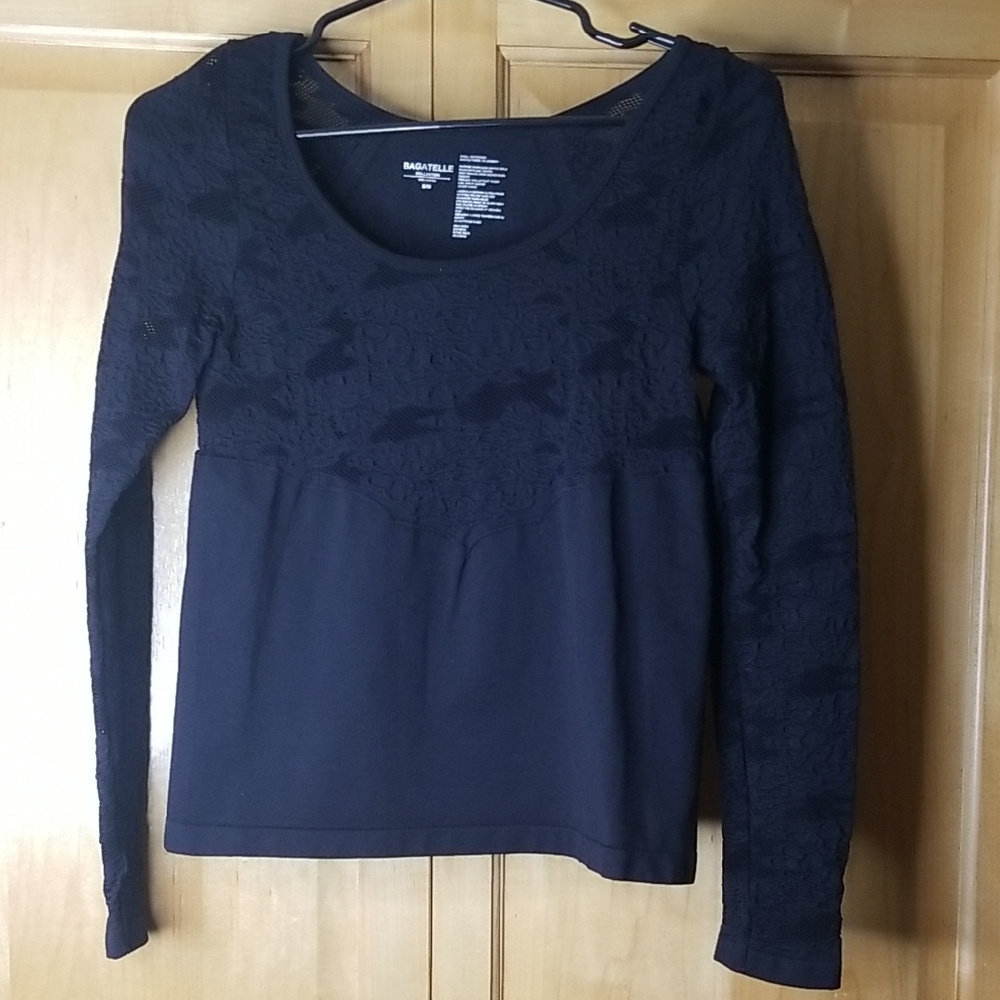 Black lace shirt